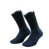 Crew length sports socks with cushioned sole for athletic performance