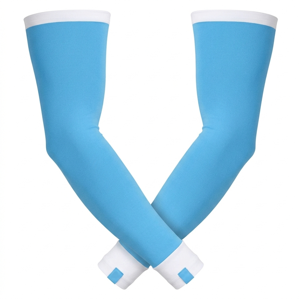 Basketball compression arm sleeve with stretch fit design