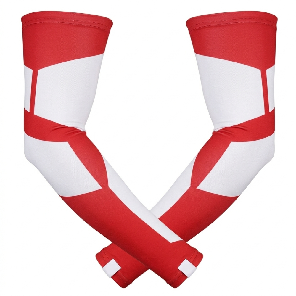Custom printed arm sleeves with sublimation logo design