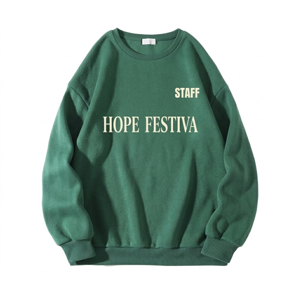 Wholesale Festival Staff Sweat Shirt Bulk Production for Event Organizers